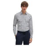 BOSS Desenli Streç Slim Fit Gömlek Erkek GÖMLEK 50513613 255