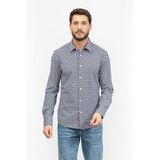 BOSS Desenli Uzun Kollu Slim Fit Gömlek , S, 50513613404, Lacivert, Erkek
