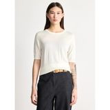 Boss Ekru Kadın Bisiklet Oversize Ajurlu Desenli Kazak 50557077