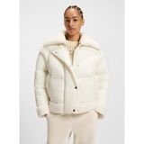 Boss Ekru Kadın Standart Fit Mont 50548173 - Krem - 36