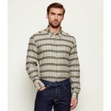 Boss Erkek %100 Pamuklu Kare Desenli Uzun Kollu Kahverengi Gömlek 50550049-245 - 2XL