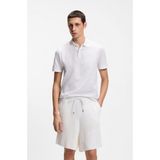 Boss Erkek %100 Pamuklu Logolu Kısa Kollu Beyaz Polo Yaka T-Shirt 50558855-100 - 2XL