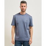 Boss Erkek %100 Pamuklu Yuvarlak Yakalı Kısa Kollu Mavi2 T-Shirt 50555844-466 - 5XL