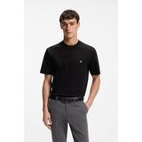 Boss Erkek %100 Pamuklu Yuvarlak Yakalı Kısa Kollu Siyah T-Shirt 50555844-001