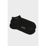 Boss Erkek 2'li Paket Düşük Bilekli Bambu Karışımlı Siyah Çorap 50538188-001 - 40 - 46
