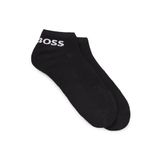 BOSS Erkek 2P AS Sport CC bilek uzunluğunda çorap, elastik pamuk karışımı, ikili paket, Siyah, 43-46