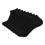 BOSS Erkek 4'lü Paket Ankle Çorap uni CC, Siyah 001, 39-42