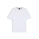BOSS Erkek Bisiklet Yaka T-Shirt, Beyaz, 2XL
