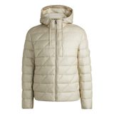 BOSS Erkek C-Calleas Su Geçirmez Ceket, Double-B-Monogramlı, Beyaz 52