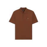 BOSS Erkek C-Parris 01 polo tişört, merserize pamuk, Double-B-monogramlı, Braun 217, M