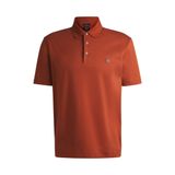 BOSS Erkek C-Parris 01 polo tişört, merserize pamuk, Double-B-monogramlı, Koyu Turuncu 806, S