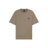 BOSS Erkek C-Taut 01 Regular-Fit tişört, pamuklu, Double-B-monogramlı, Braun245, M
