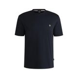 BOSS Erkek C-Taut 01 Regular-Fit tişört, pamuklu, Double-B-monogramlı, Koyu mavi404, S