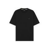 BOSS Erkek C-Taut 01 Regular-Fit tişört, pamuklu, Double-B-monogramlı, siyah 002, L