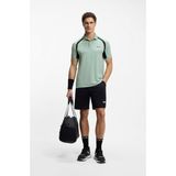 Boss Erkek Çabuk Kuruyan Esnek Pamuklu Dar Kesim Yeşil Polo Yaka T-Shirt 50554552-357