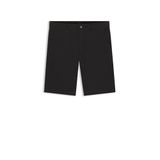 BOSS Erkek Chino Slim Şort Slim-Fit Şort Elastik Pamuk Fitilli, Black001, 32