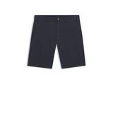 BOSS Erkek Chino Slim Şort Slim-Fit Şort Elastik Pamuk Fitilli, Koyu Mavi 404, 34