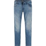Boss Erkek Dar Kalıp Düz Paça Esnak Denim Mavi Jeans 50564407-445