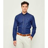 Boss Erkek Dar Kalıp Uzun Kollu Pamuklu Denim Lacivert Gömlek 50545232-410