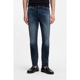 Boss Erkek Dar Kesim Normal Bel Pamuk Karışımlı Denim Lacivert Jeans 50564359-435 - 33 - 34