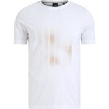 Boss Erkek Desenli Bisiklet Yaka Kısa Kol 101 T-Shirt 50559754-101 - Beyaz - 5XL