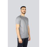 Boss Erkek Desenli Bisiklet Yaka Kısa Kol Gri T-Shirt 50518883-041 - M
