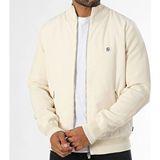 Boss Erkek Dik Yaka Fermuar Kapamalı Cepli Uzun Kol Krem Ceket 50519620-131 - 2XL - Ekru