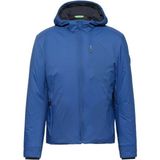 Boss Erkek Dik Yaka Yalıtımlı Marka Logolu Fermuarlı Mavi Mont 50482351-432 - 2XL