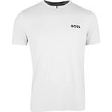 Boss Erkek Dokuma Bisiklet Yaka Kısa Kollu Günlük Beyaz T-Shirt 50554543-100