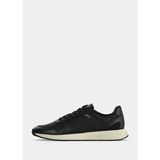 Boss Erkek Düşük Bilekli Ortopedik Tabanlı Logo Imzalı Siyah Sneaker 50568757-001