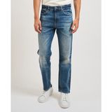 Boss Erkek Eskitme Desenli Normal Kalıp Pamuklu Esnek Denim Lacivert Jeans 50546630-421 - 29 / 32