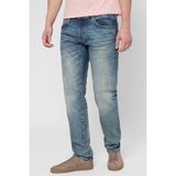 Boss Erkek Eskitme Desenli Slim Fit Düz Paça Mavi Jeans 50549119-422 - 33 / 32
