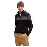 Boss Erkek Fermuarlı Sweatshirt,Siyah Xl,4063541396359