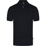 Boss Erkek Fermuarlı Yaka Pamuk Siyah Polo Yaka T-Shirt 50527367-001