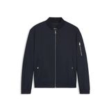 BOSS Erkek H-Comber-253 su geçirmez ceket, Double-B-Monogramlı, Koyu mavi404, 48