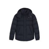 BOSS Erkek H-Corbinian5 Monogram Jakarlı Su İtici Ceket, Koyu Mavi404, 60