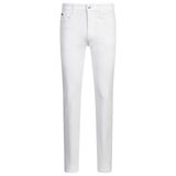 BOSS Erkek H-Delaware Delaware Slim-Fit Jeans rahat beyaz streç denim, Beyaz 100, 30W / 32L
