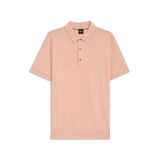 BOSS Erkek H-Iannotti Regular Fit örgü polo tişört, pamuk karışımı, Işık/Pastel Pink683, XXL