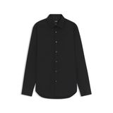BOSS Erkek H-JOE-kent-C1-214 Normal Kesim Gömlek Kolay Ütülenebilir Esnek Pamuk poplin Siyah, Black001, 44