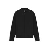 BOSS Erkek H-Skiles 100 Pamuk Karışımı Fermuarlı Sweatshirt Kapitone Önü