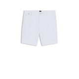 BOSS Erkek H-Slice-Sort1 Slim-Fit şort, yapılandırılmış streç pamuk, Beyaz 100, 54