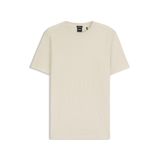 BOSS Erkek H-Thompson 80 tişört, merserize pamuk, jakarlı monogramlı, Beyaz 131, XL