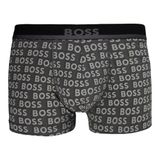 BOSS Erkek İç Çamaşırı Külot Boxer Şort Trunk 365 Baskı, 25 Koyu Gri, M