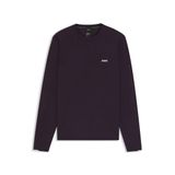 BOSS Erkek K Ever-X CN pamuklu kazak, kontrast detaylı, mor (Medium Purple), S