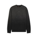 BOSS Erkek Kalbrush Knitted_Sweater, Siyah, M