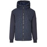 Boss Erkek Kapüşonlu Fermuarlı Regular Fit Sweat, Mavi, S Beden