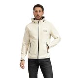 BOSS Erkek Kapüşonlu, Fermuarlı Sweatshirt, Beyaz, M Beden