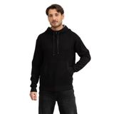 BOSS Erkek Kapüşonlu Sweatshirt, Siyah, L Beden