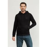 BOSS Erkek Kapüşonlu Sweatshirt Siyah