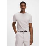 Boss Erkek Kısa Kol Bisiklet Yaka Pamuklu Düz Beyaz T-Shirt 50543884-100